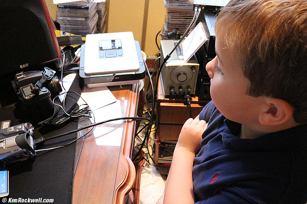 Ryan in Dada's laboratory