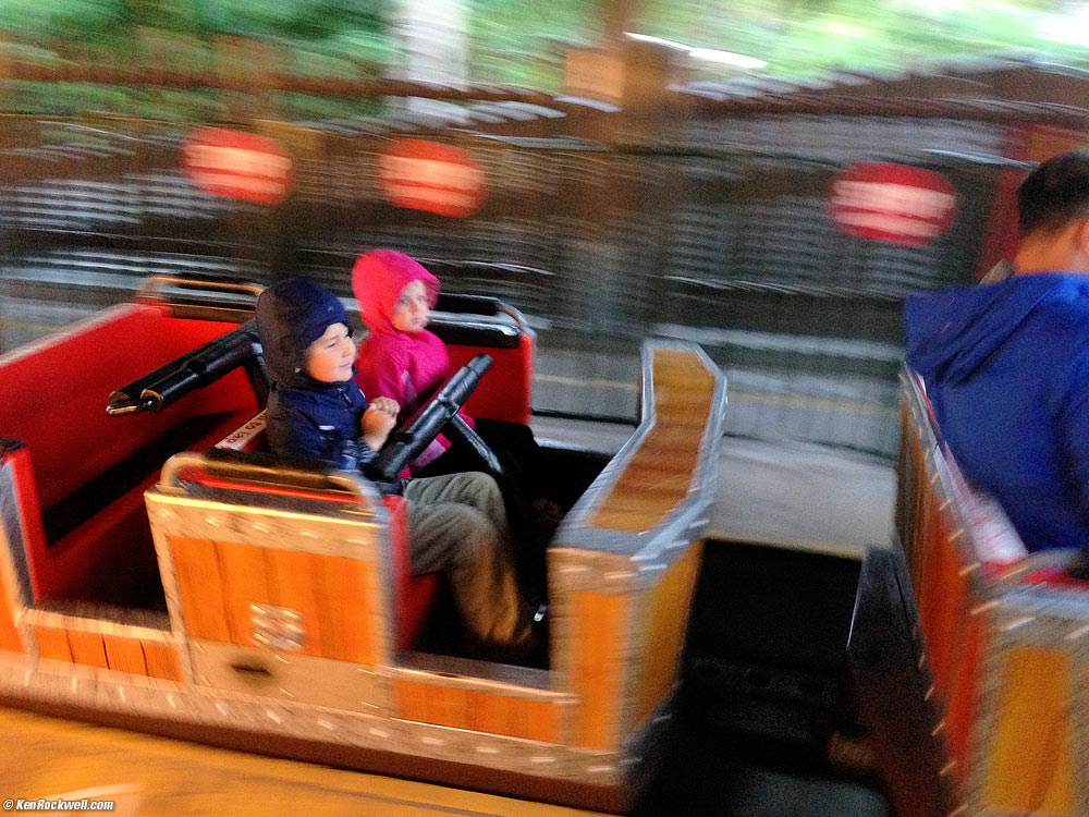 Ryan and Katie on the roller coaster &mdash;&nbsp;in the rain