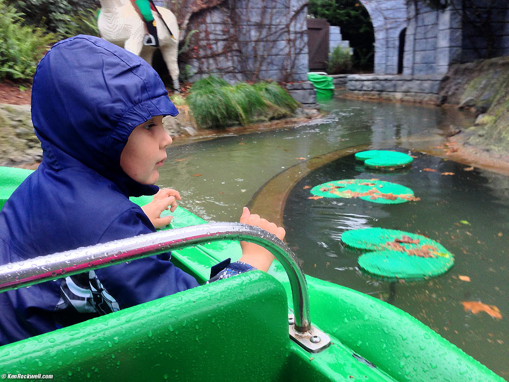 Ryan on the fairy tale ride &mdash;&nbsp;in the rain.