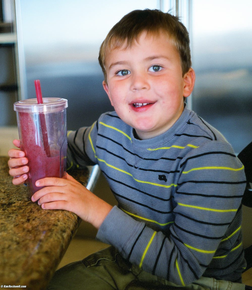 Ryan made his own smoothies!