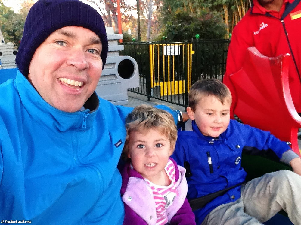 Dada, Katie and Ryan on the Sky Cruiser.