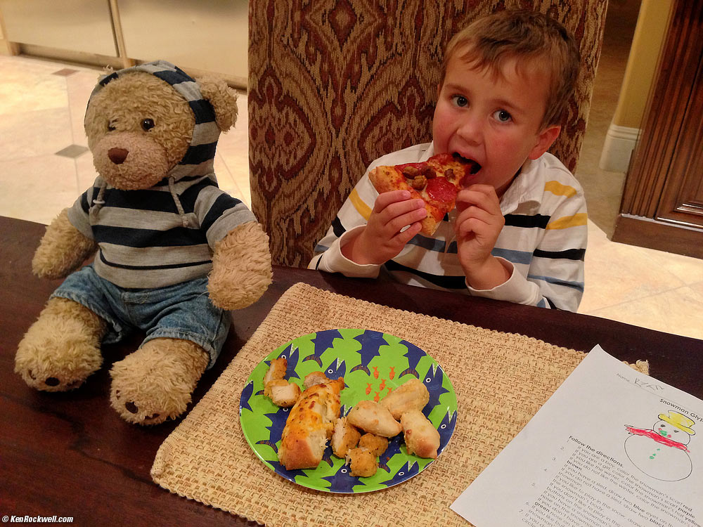 Ryan and Jumper the bear