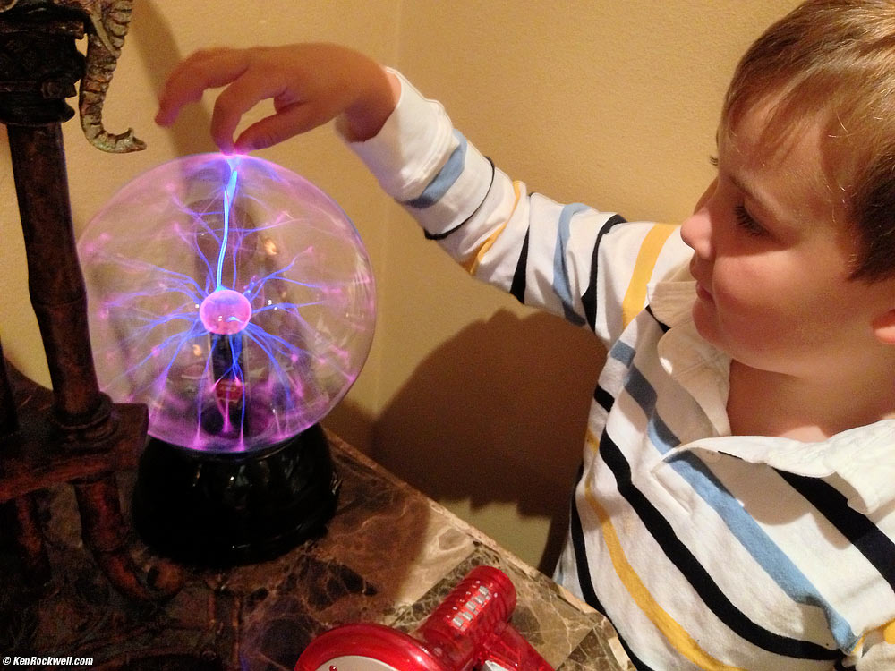 Ryan and the plasma ball