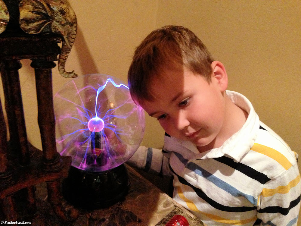 Ryan and the plasma ball
