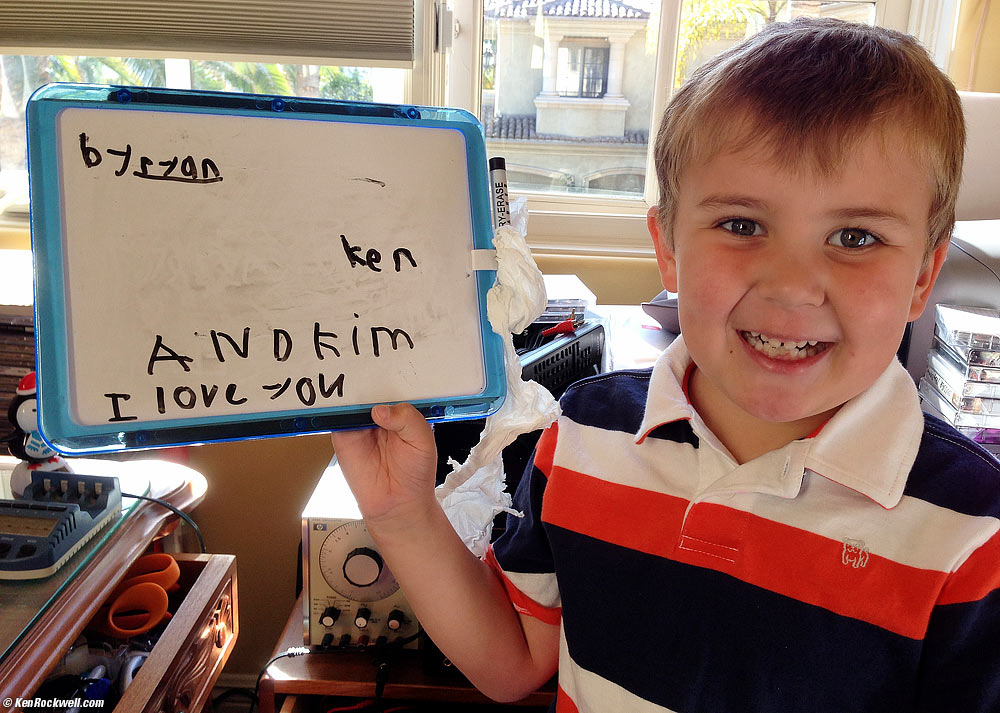 Ryan is the world's best kid. 