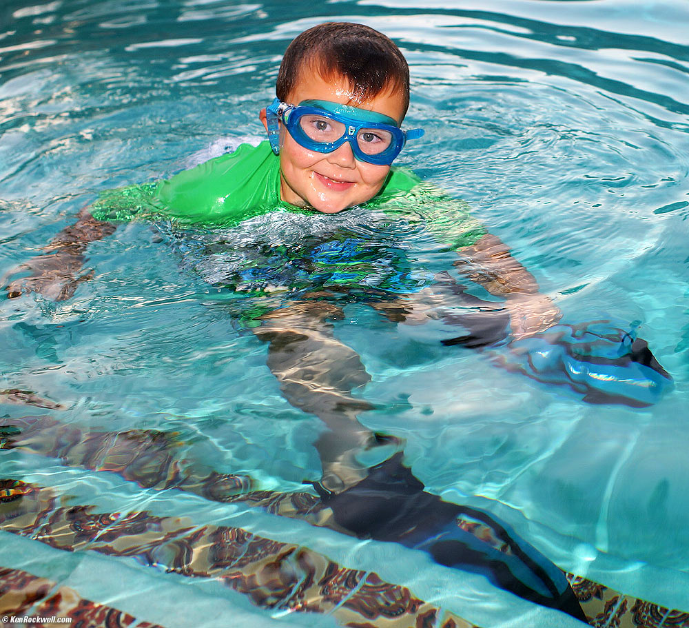 Ryan loves Noni's pool! 