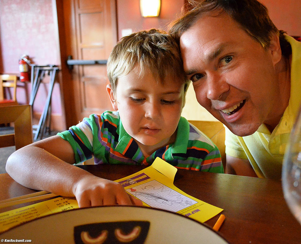 Ryan and Dada at Benihana