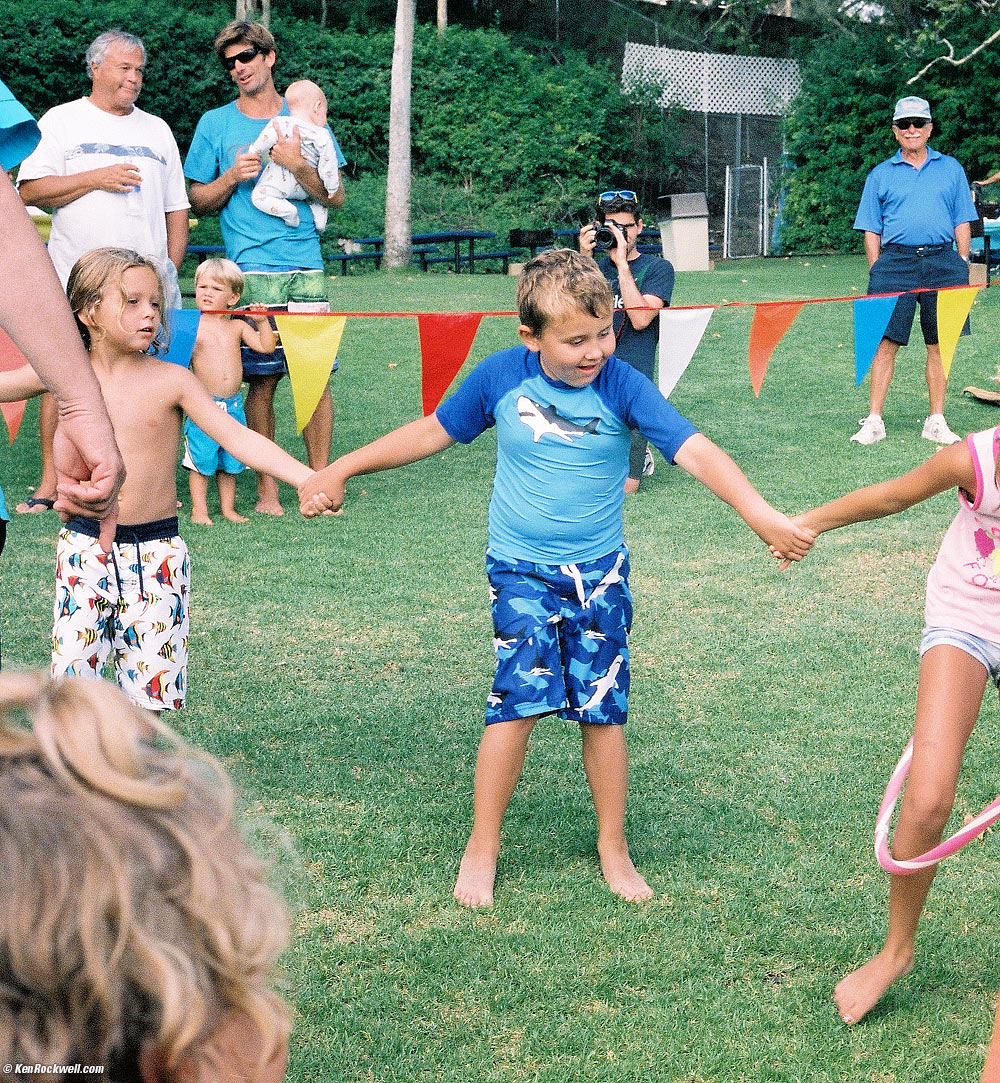 Ryan playing at the pique-nique