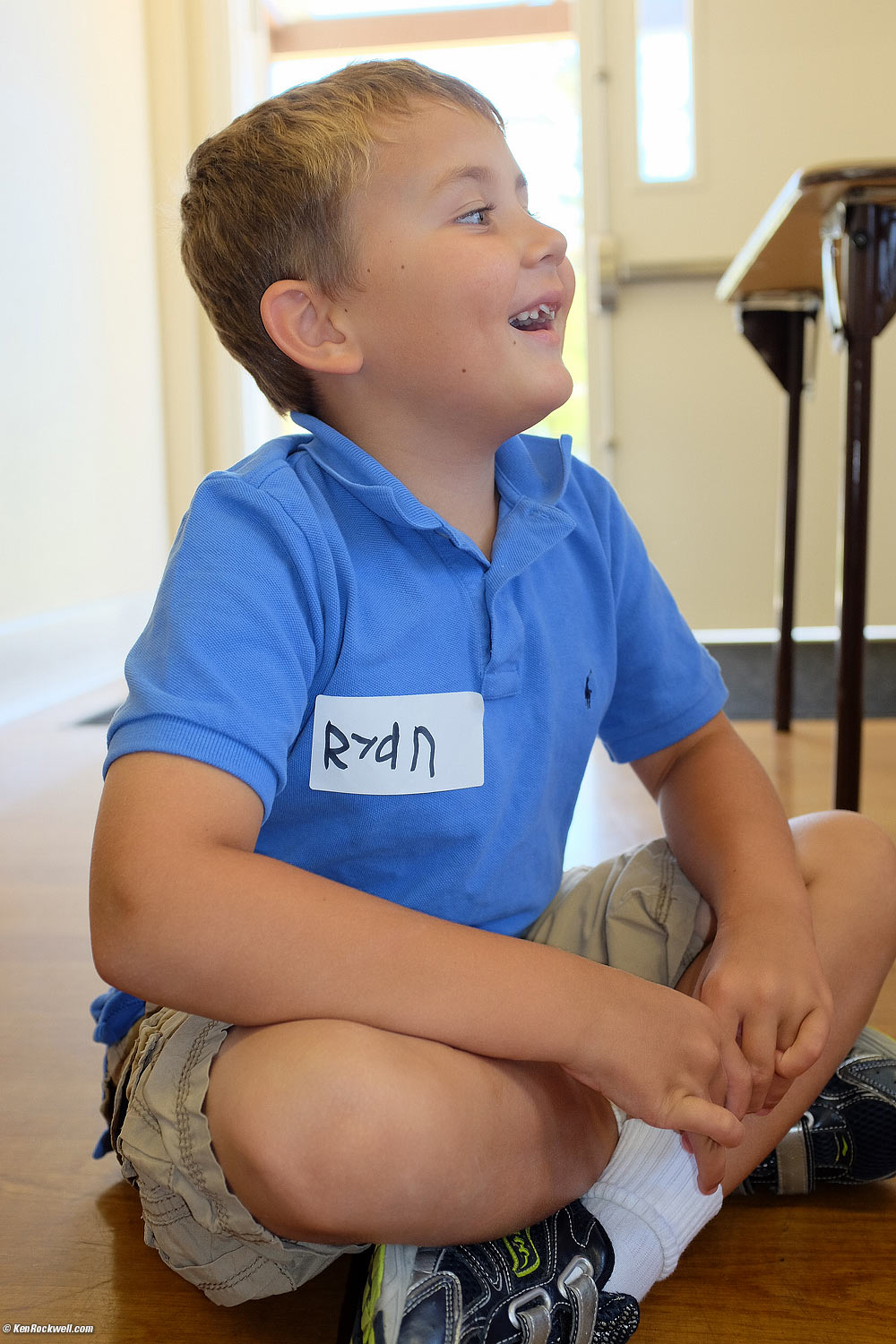 Ryan's first day of Science Camp.