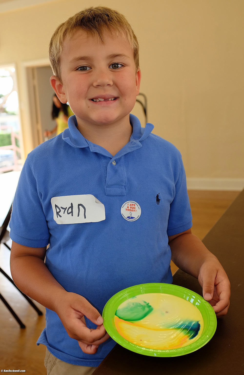 Ryan's first day of Science Camp.