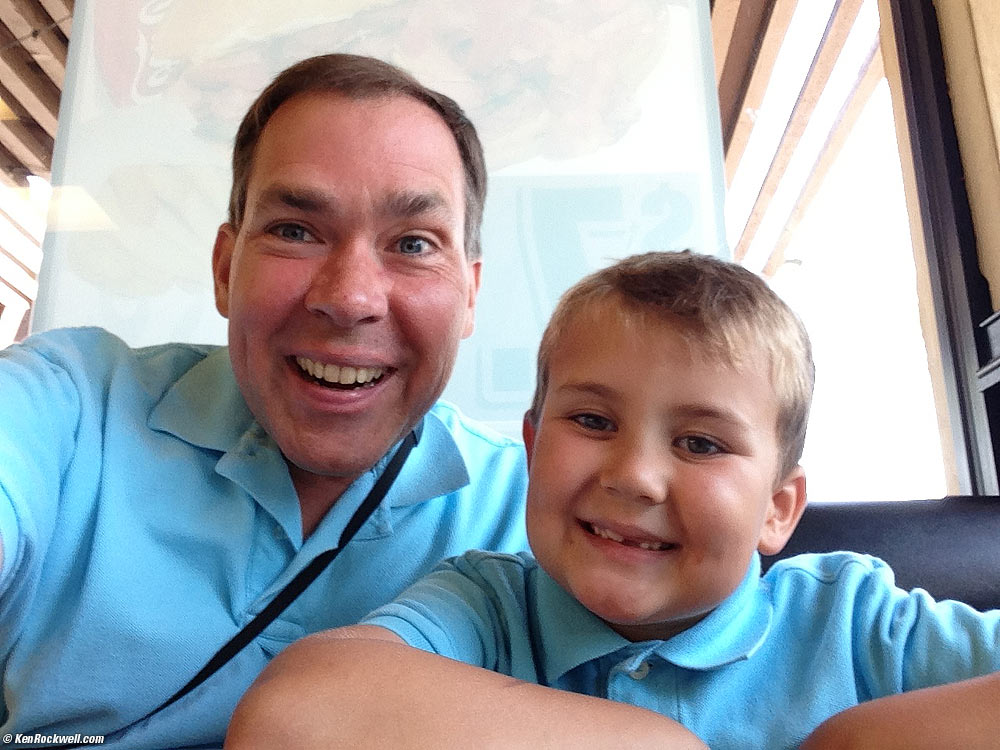 Ryan and Dada at Hot Off the Grill