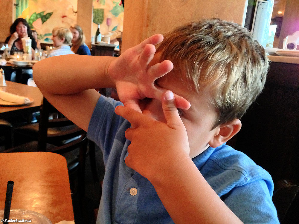 Ryan using his hands to frame an image