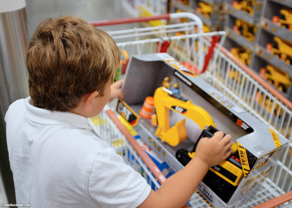 Yay! A new toy truck!