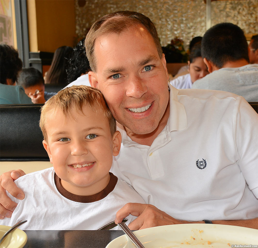 Ryan and Dada at Breakfast HOTG