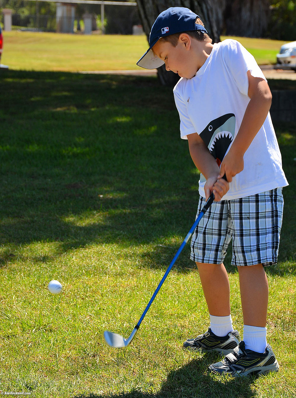 Ryan chips successfully with a wedge!