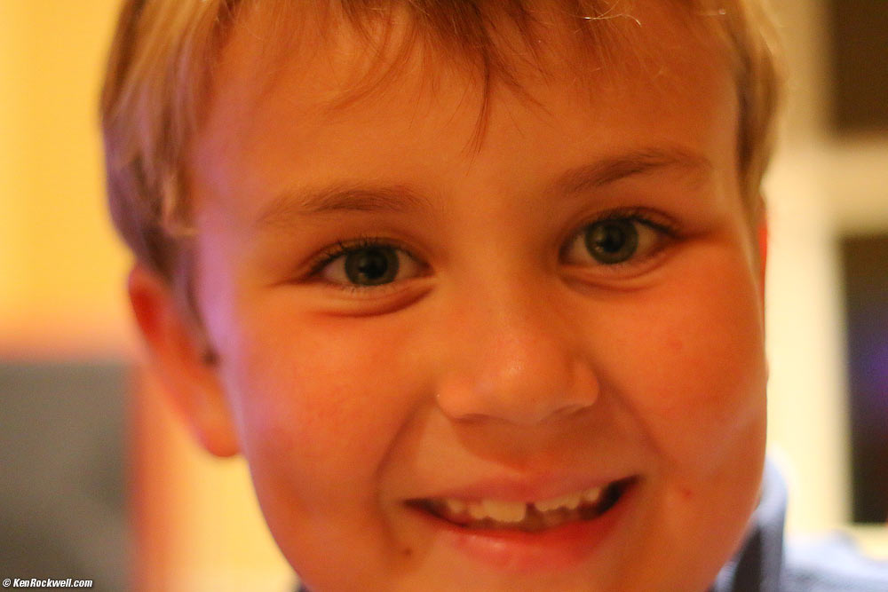 Ryan takes his picture with Dada's camera