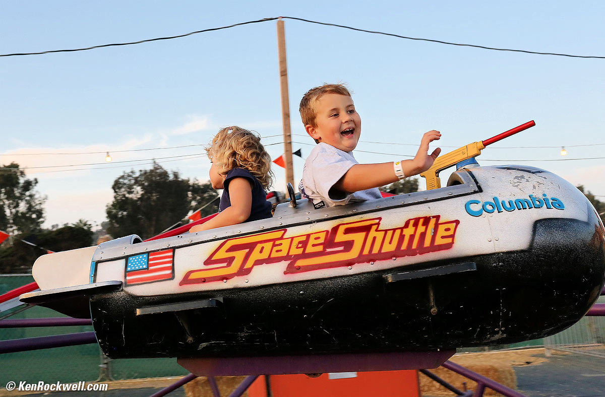 Ryan rides the space shuttle