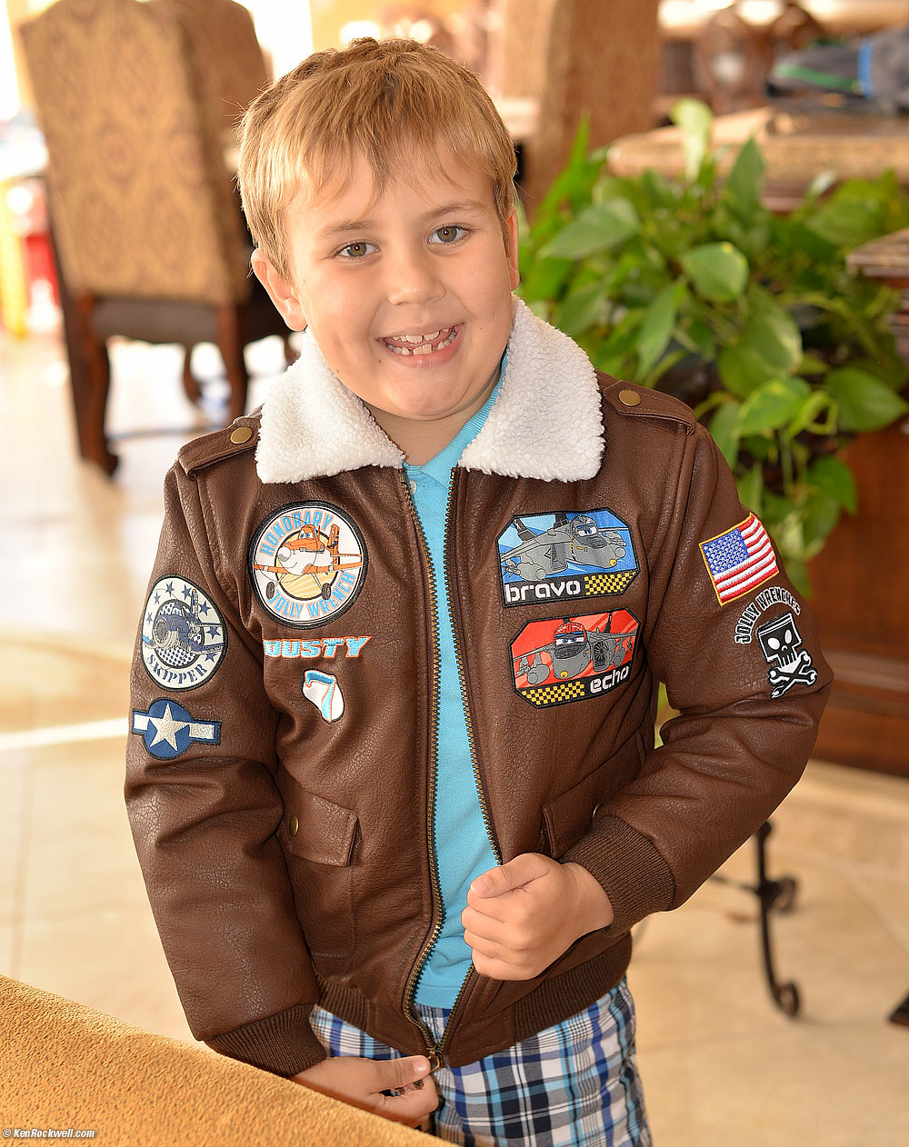 Ryan loves his Planes jacket