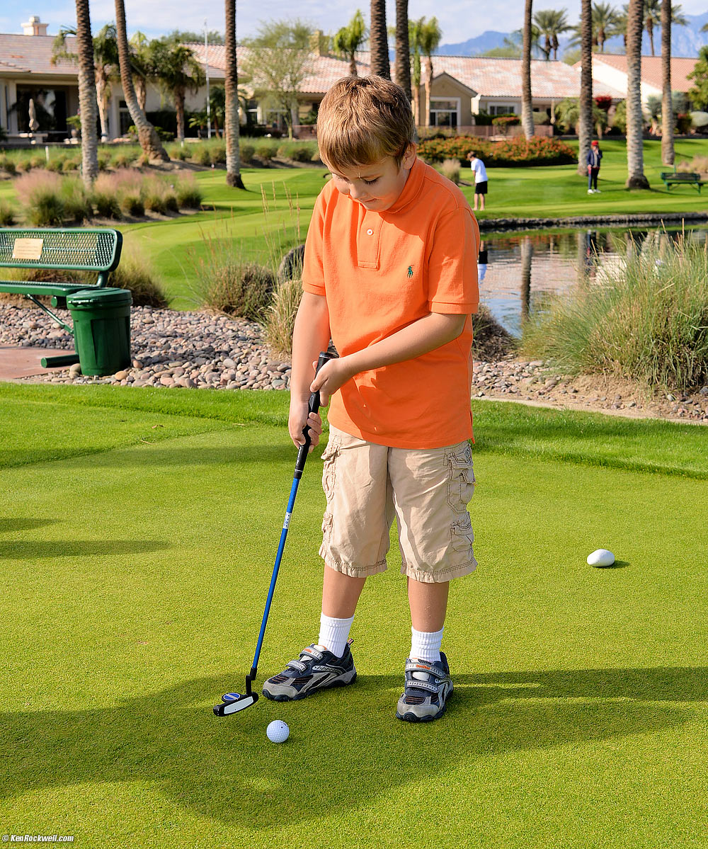 Ryan putting in Palm Desert