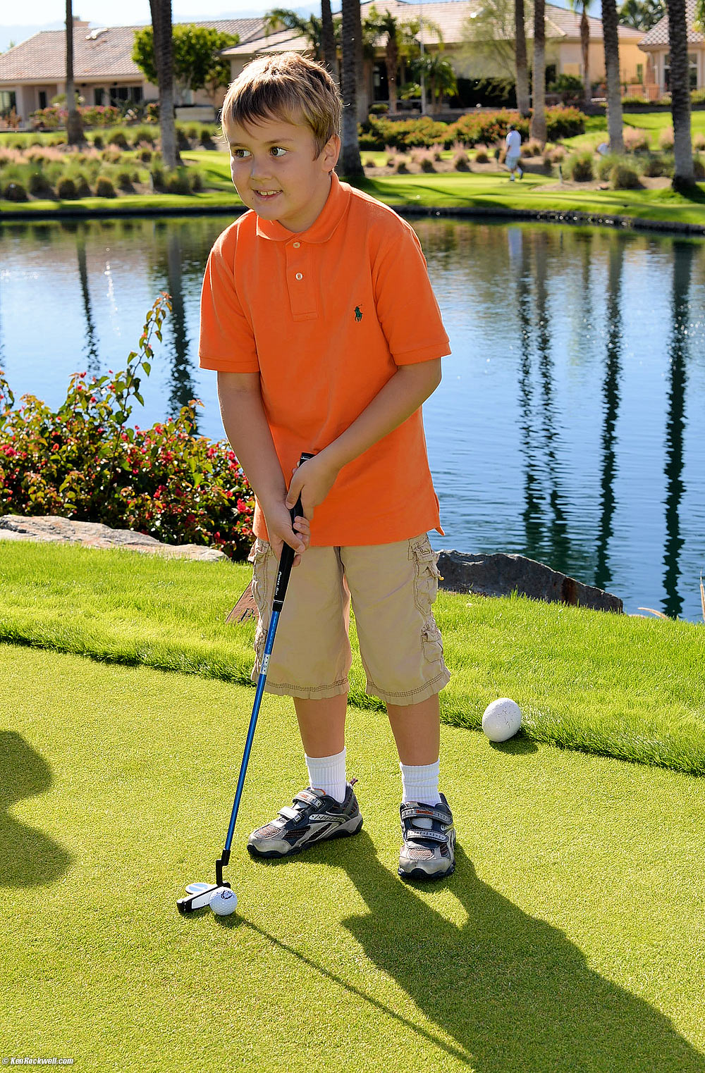 Ryan putting in Palm Desert