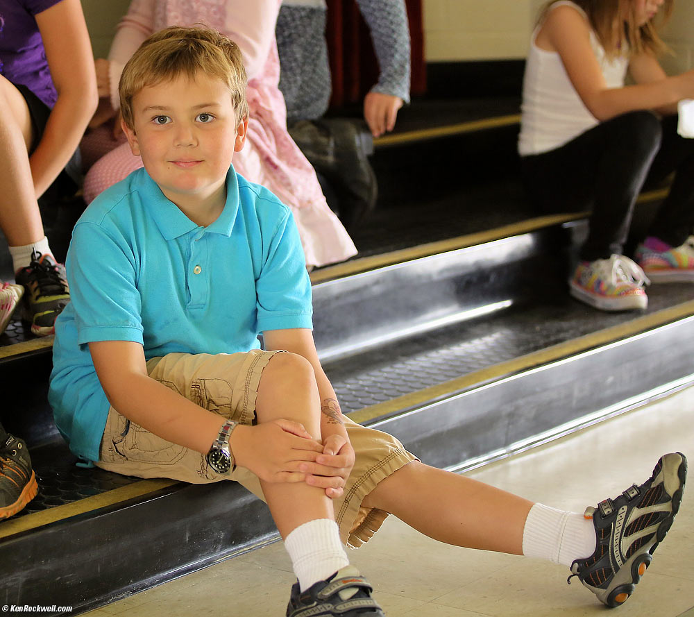 Ryan all ready for the spelling bee