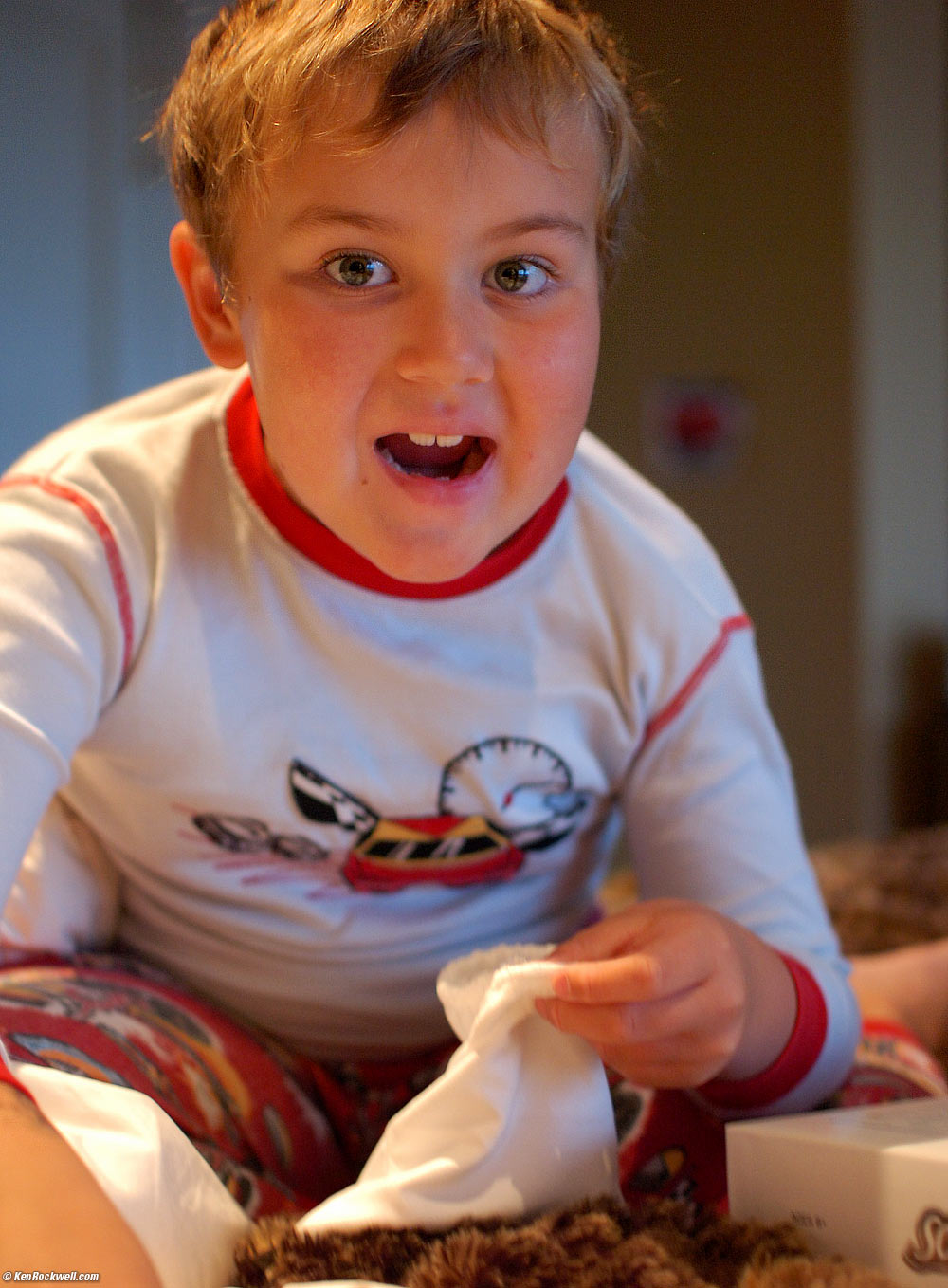 Ryan loves to play Scrabble first thing in the morning