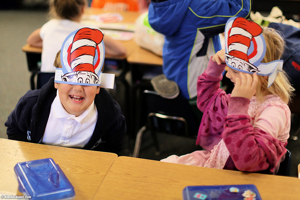 Ryan and his funny Cat in the Hat hat 