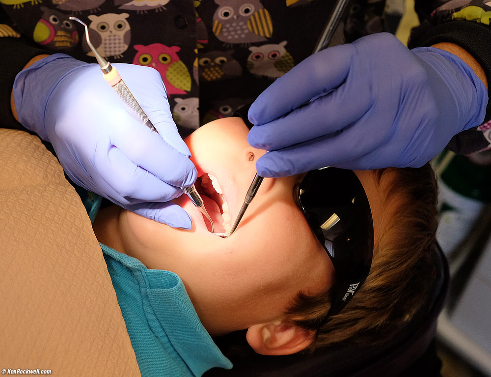 Ryan at the dentist.