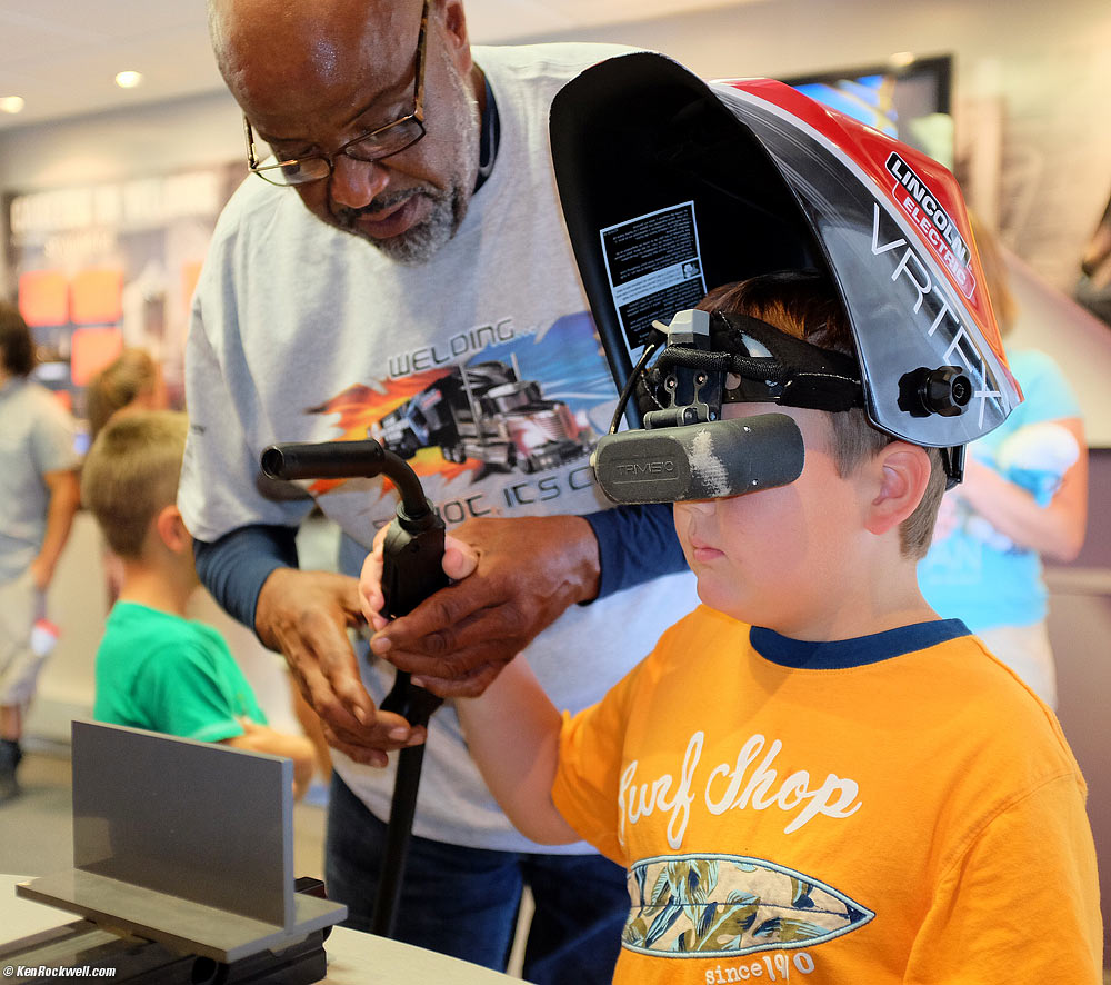 Ryan learns to make a fillet weld at the county fair