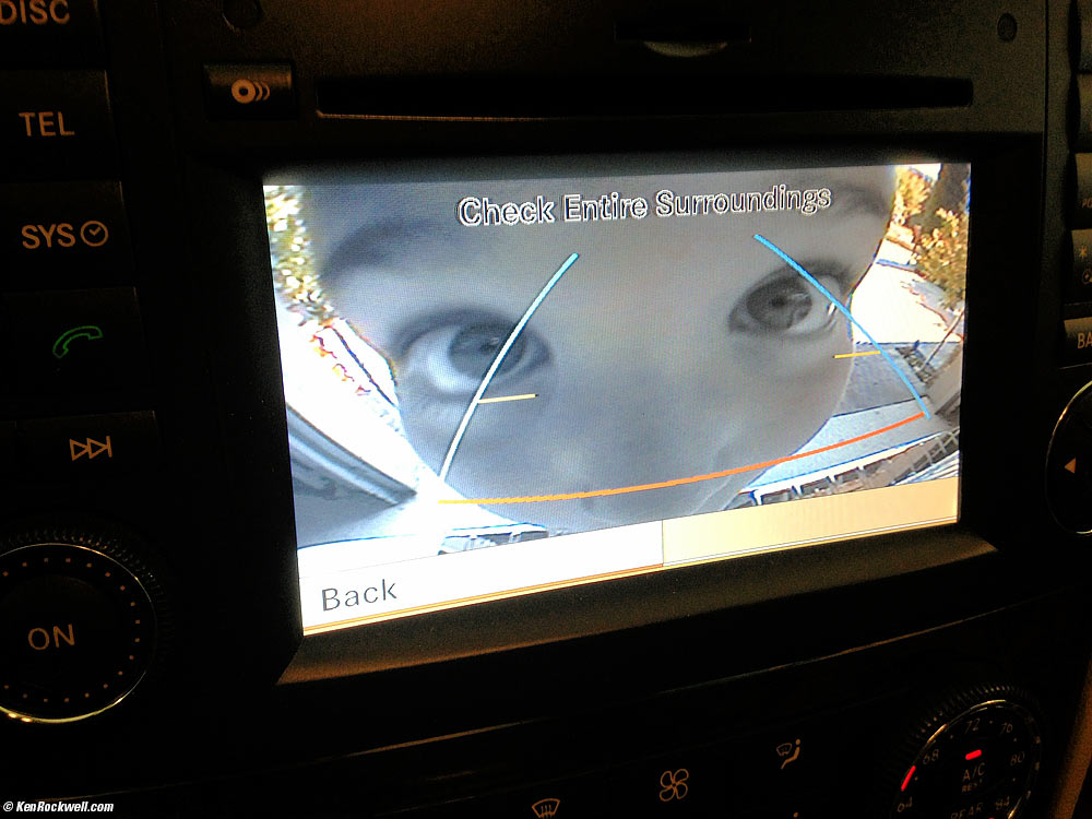 Ryan in the GL550 backup camera