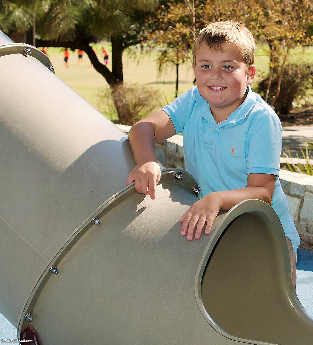 Ryan at the Dinosaur Park. 