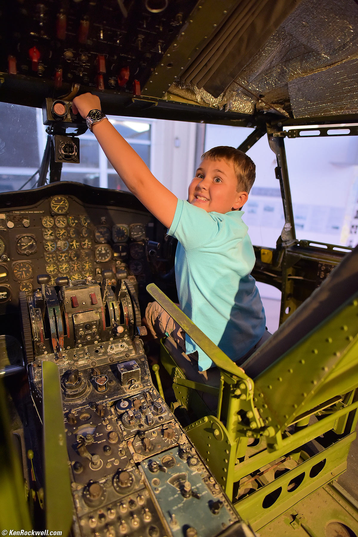 Ryan flies a Fairchild C-119