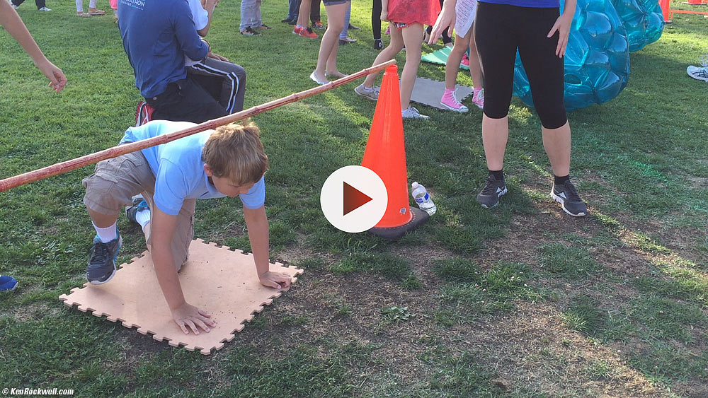 Ryan runs the obstacle course