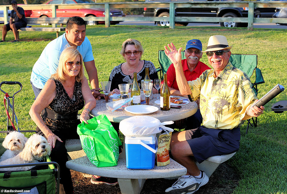 The whole gang at the park