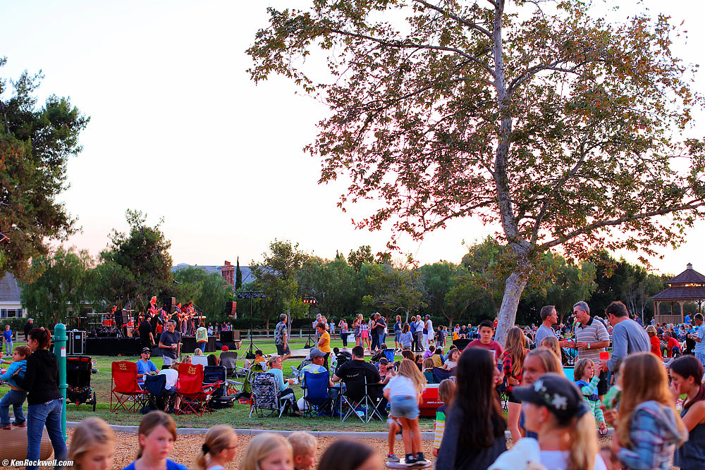 The whole town turns out for The Eagles' concert