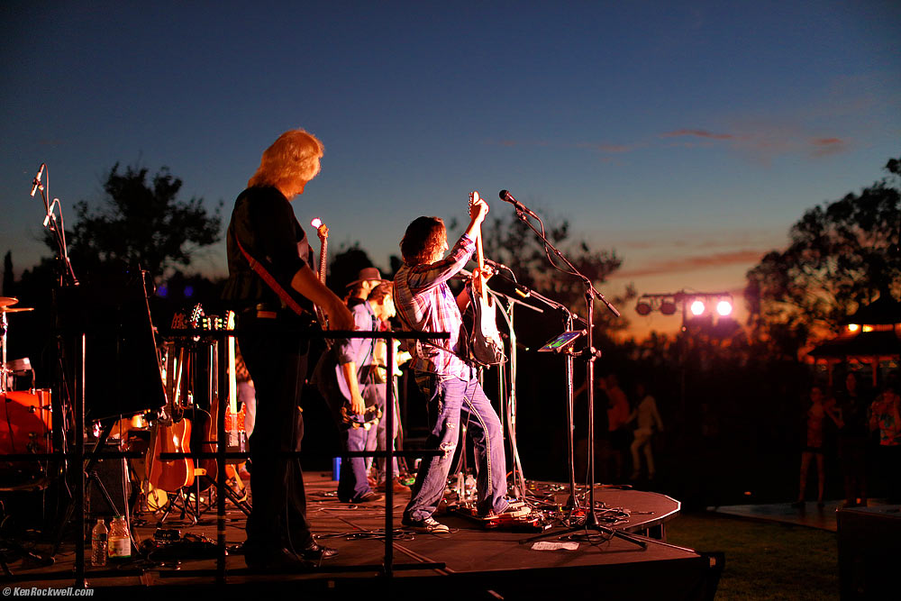 The Eagles playing the park