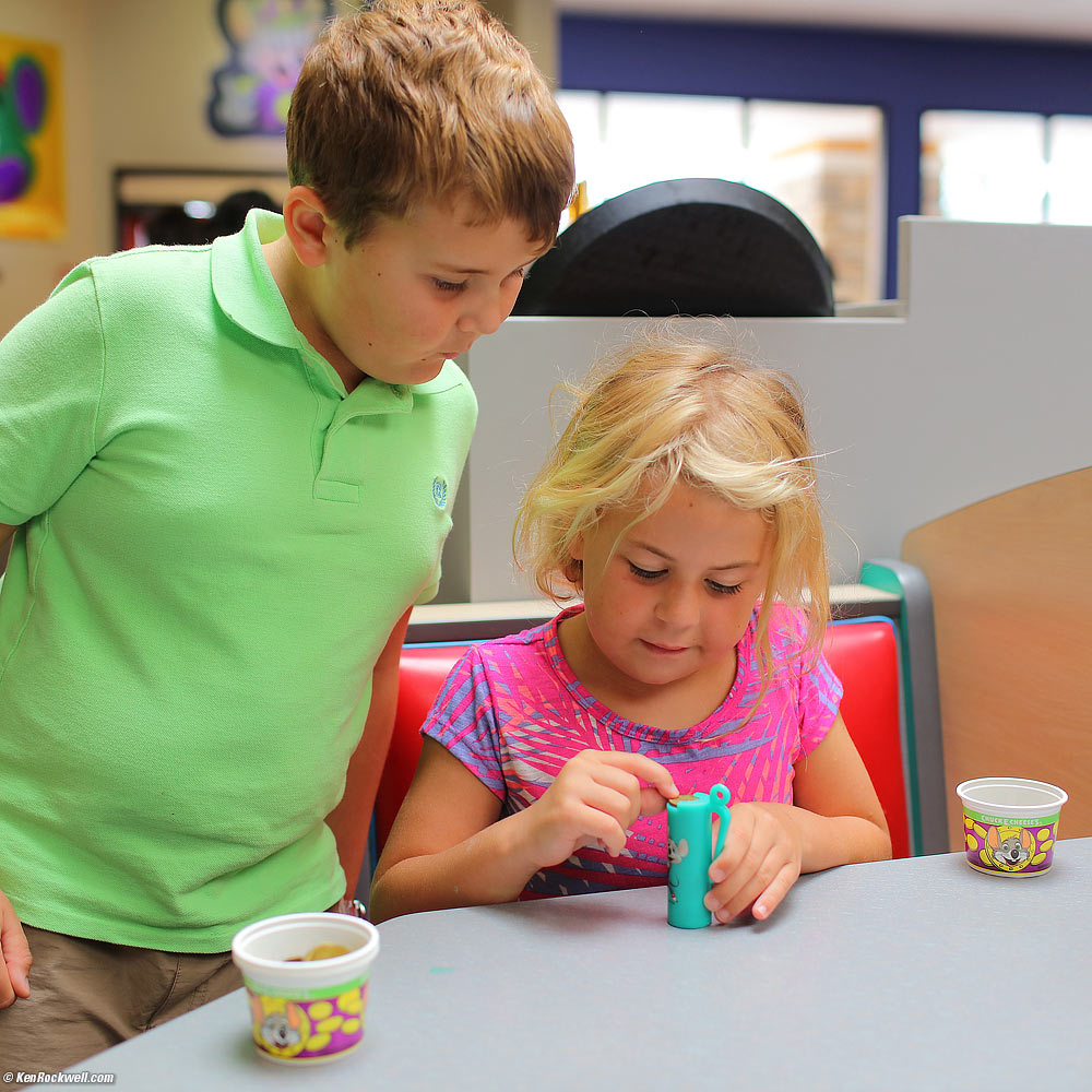 Ryan and Katie loading Katie's new token holder