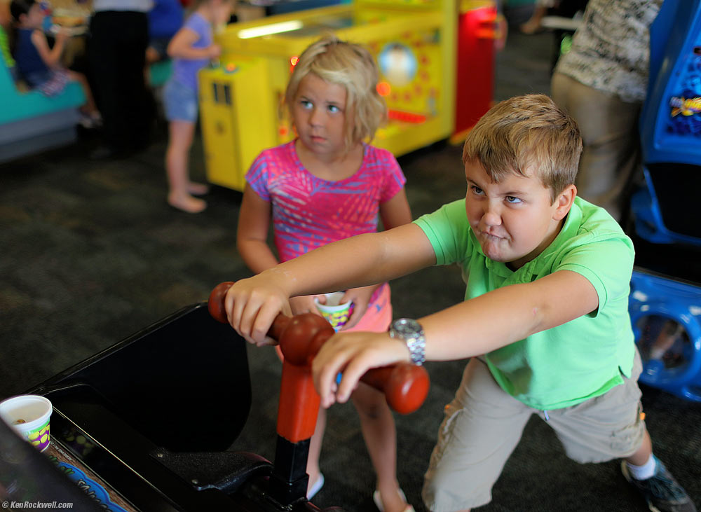 Ryan gets very serious spinning the big wheel of chance