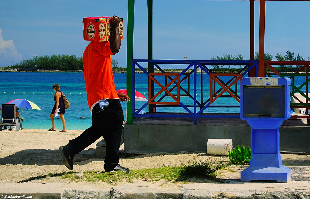Red, White and Blue at the Beach