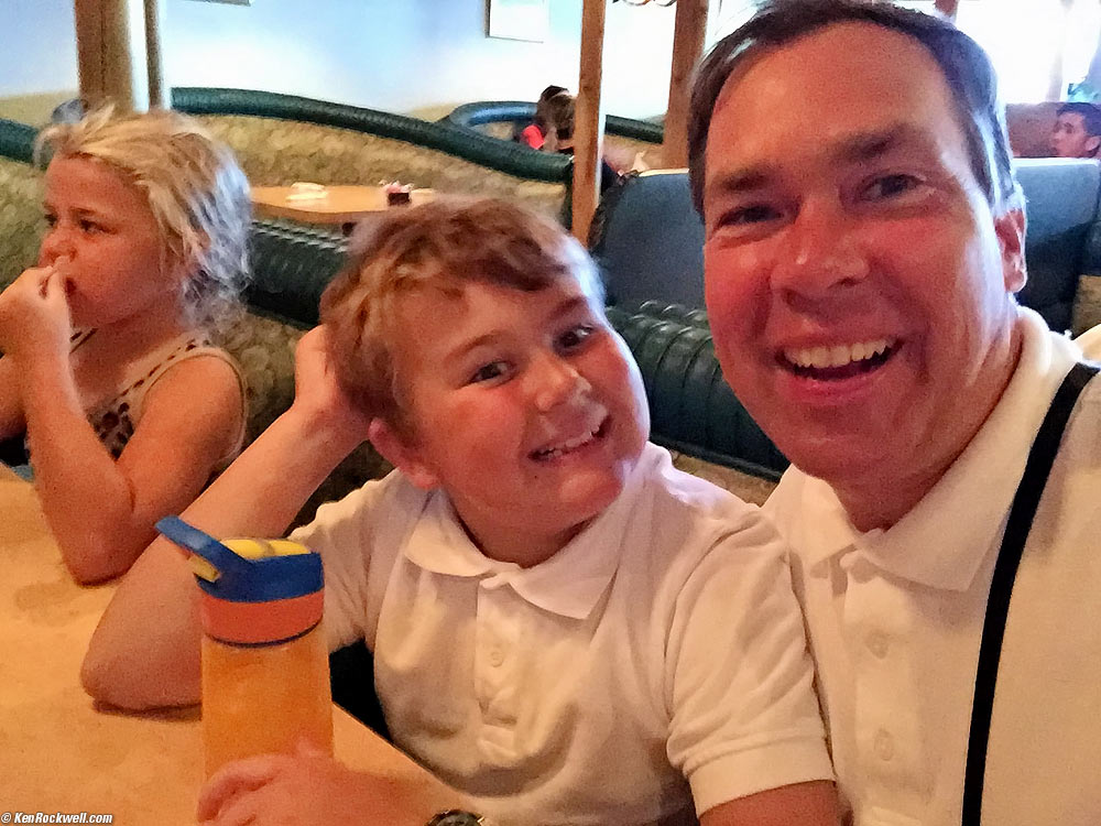 Ryan, Dad and Katie at Flamingo's