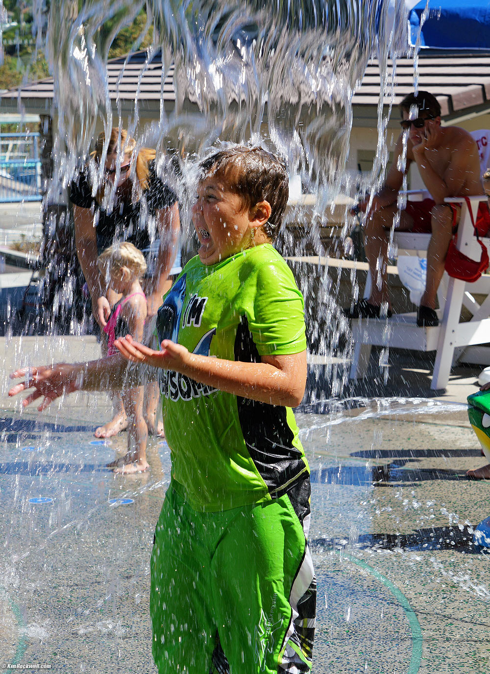 Ryan at the water park.