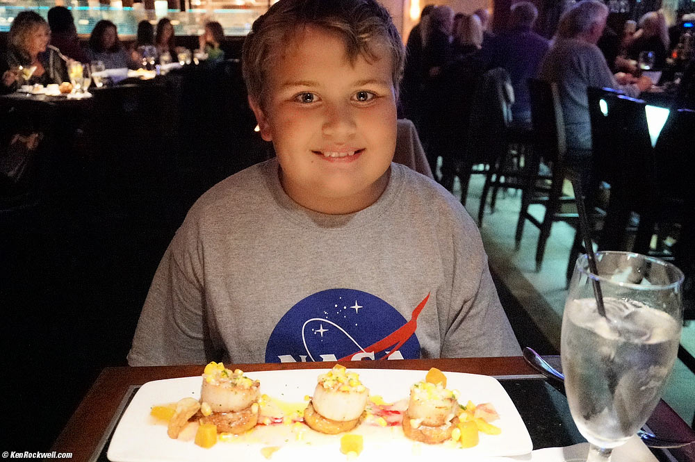 yan and scallops at West