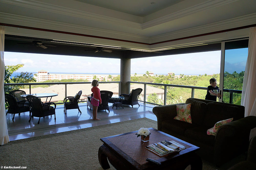 Ryan opens the lanai for Katie