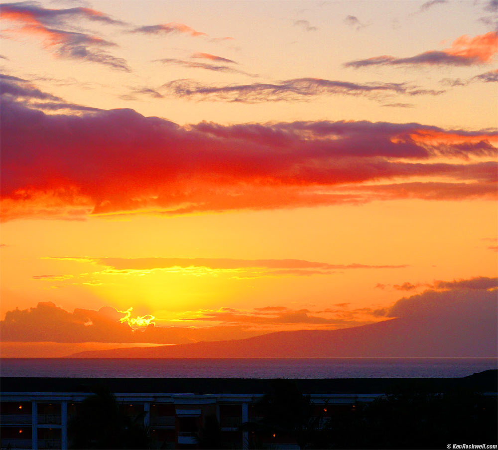 Sunset over the Grand Wailea