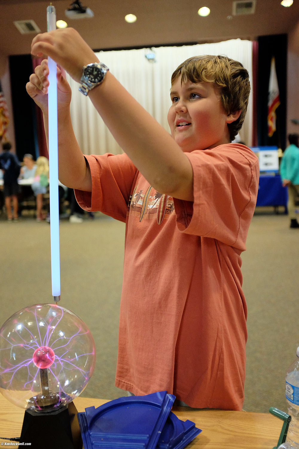Ryan playing with electricity