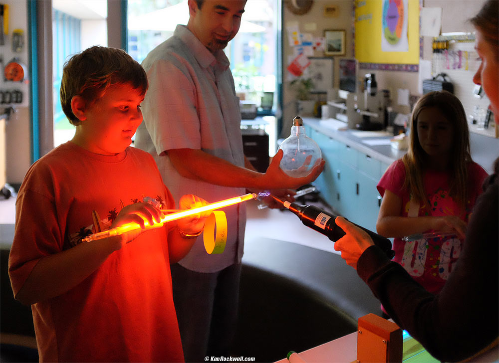 Ryan plays with electricity.