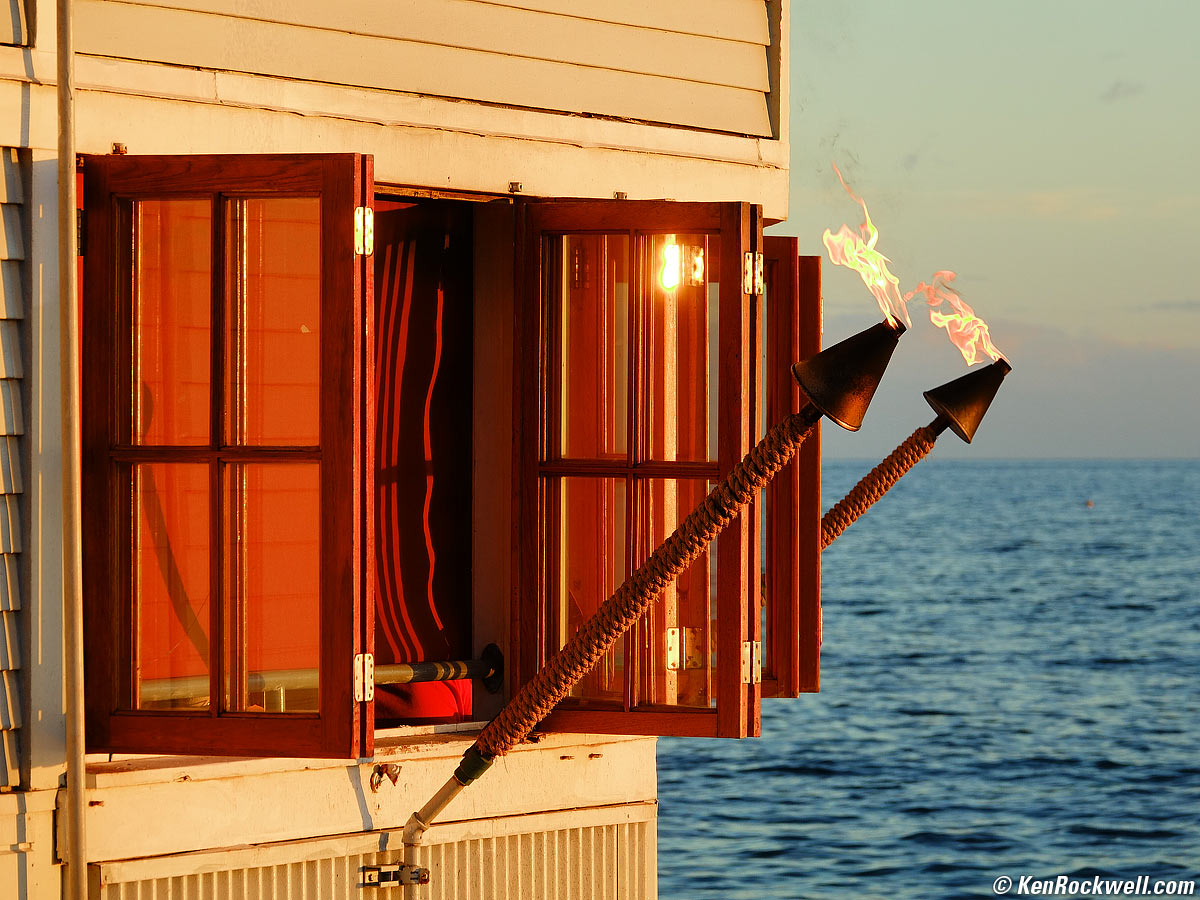 Hawaiian Torch at Sunset, Lahaina, 19 June 2016