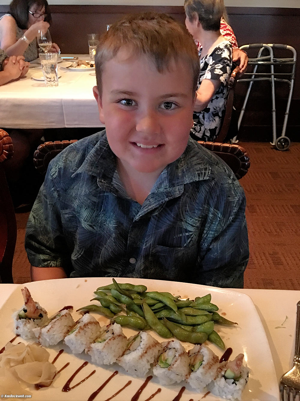 Ryan at Benihana, Rancho Mirage