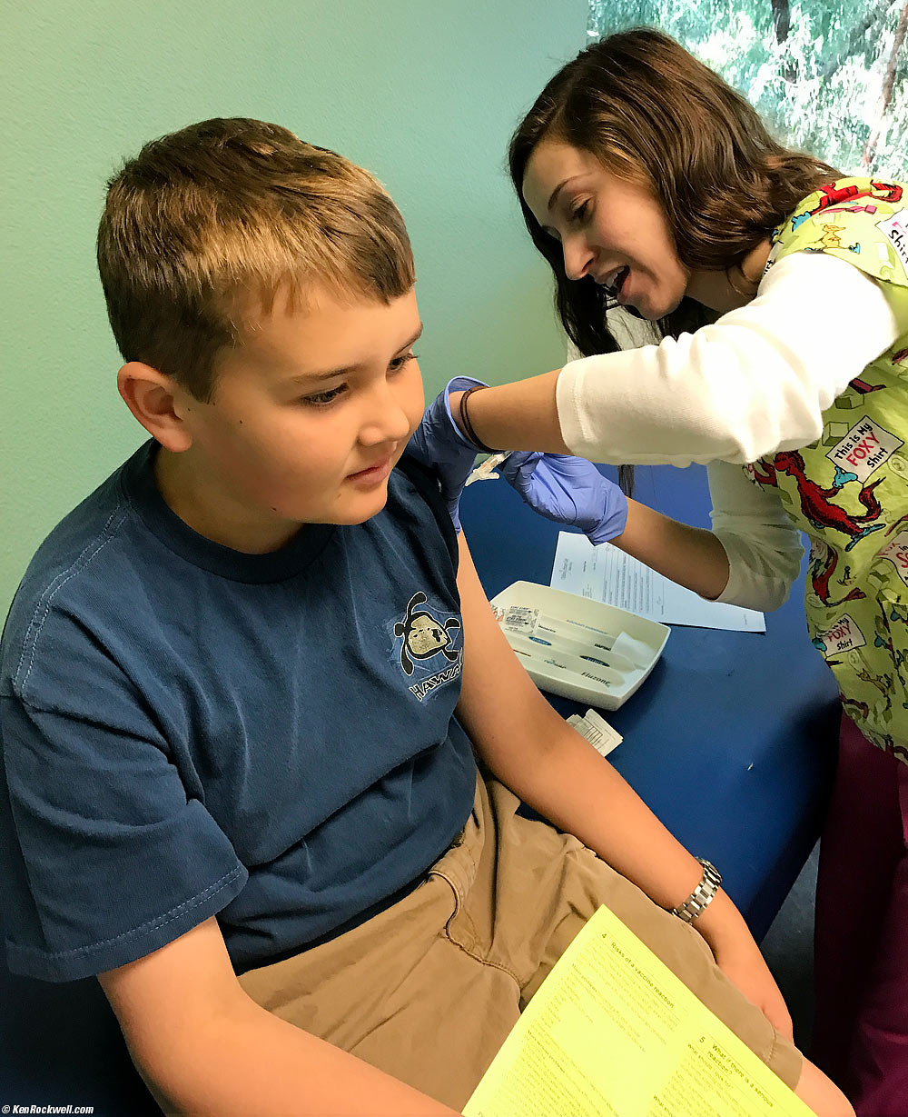 Ryan gets a flu shot