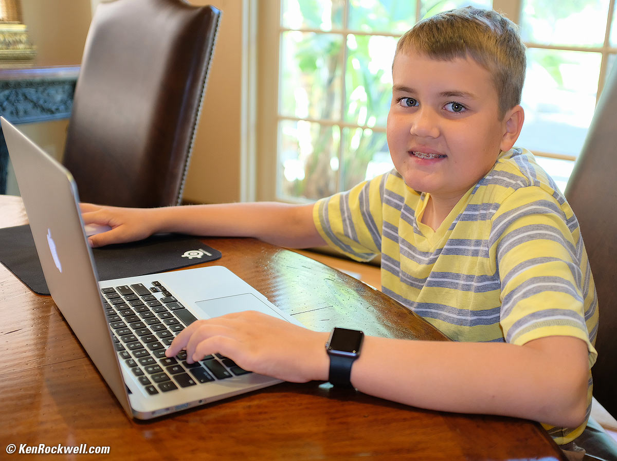 Ryan and his MacBook Air
